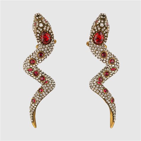 gucci earrings snake|gucci snake shape.